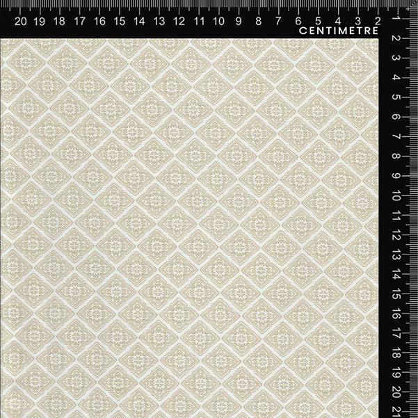 Cream & Beige Delicate Diamond Lattice