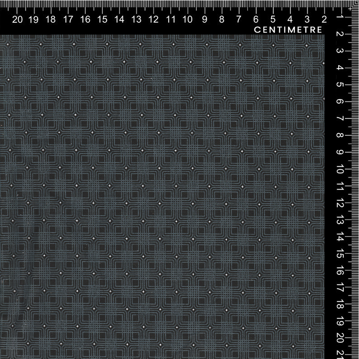 Slate Blue Geometric Lattice Cotton