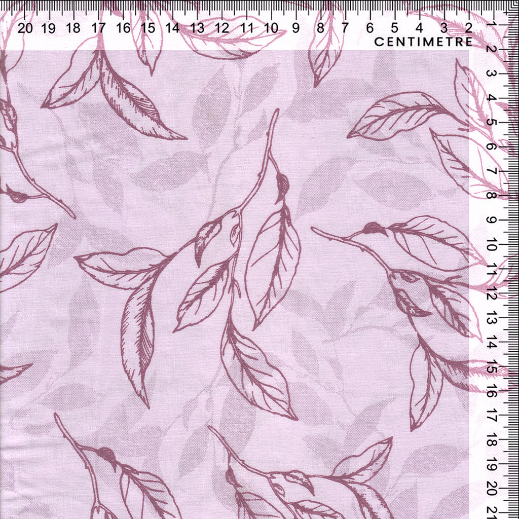 Lilac Botanical Leaf Sketch