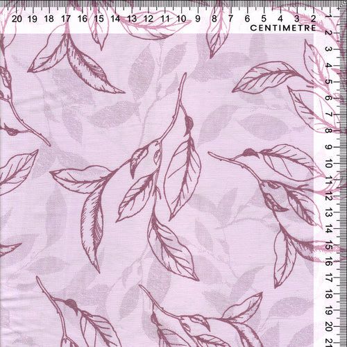Lilac Botanical Leaf Sketch