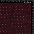 Burgundy Ditsy Dot Print