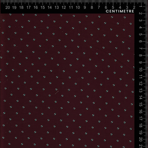 Burgundy Ditsy Dot Print