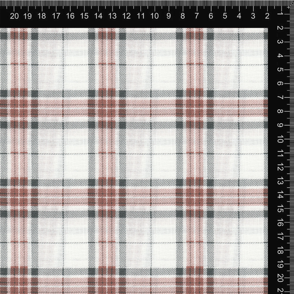 Rust & Grey Classic Plaid Check