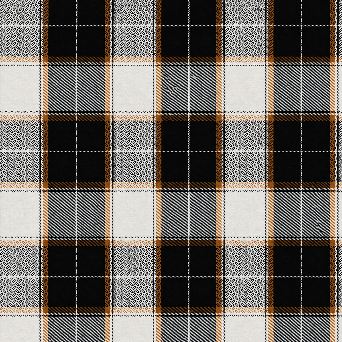 Mustard & Noir Classic Plaid