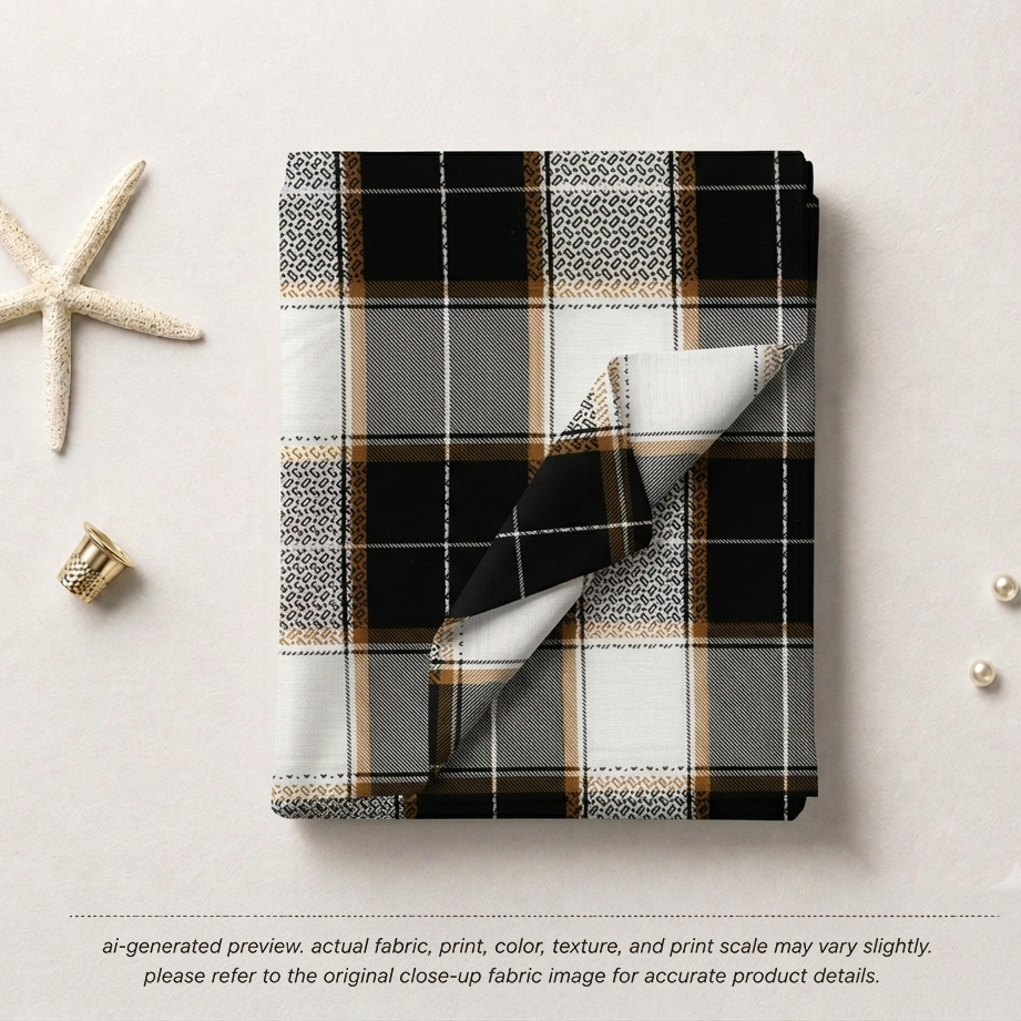 Mustard & Noir Classic Plaid