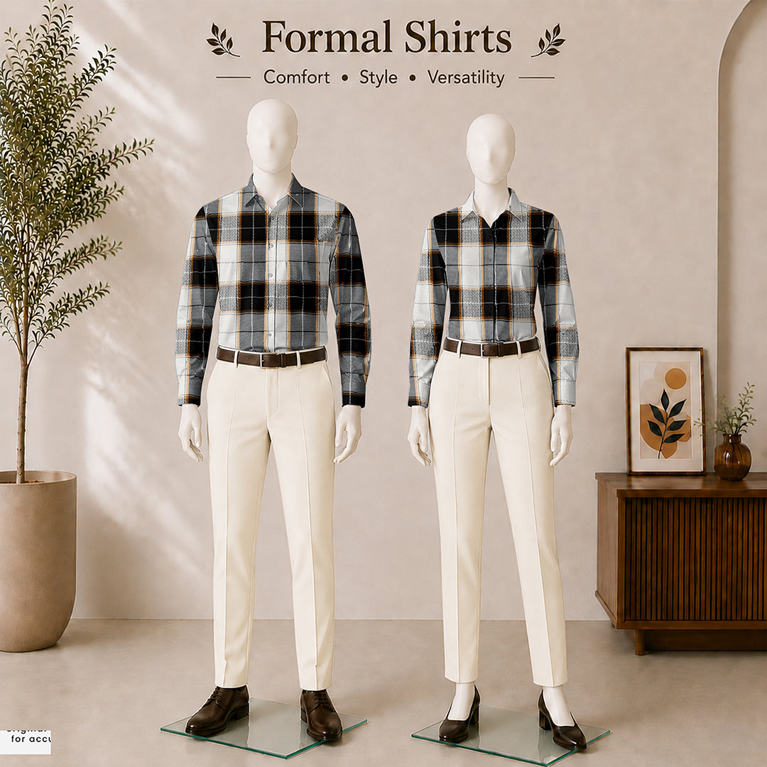 Mustard & Noir Classic Plaid