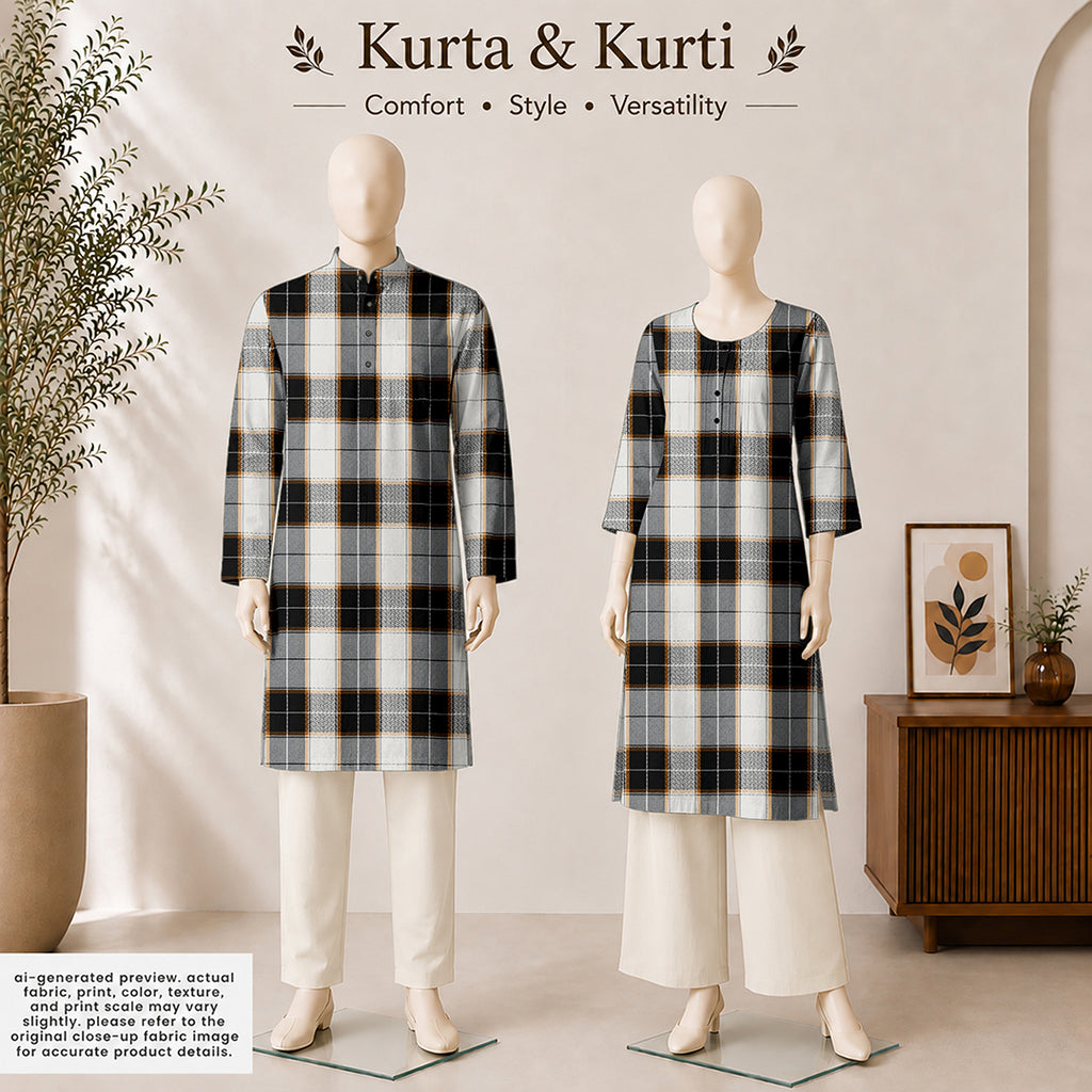 Mustard & Noir Classic Plaid
