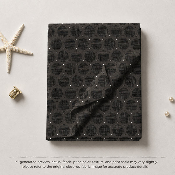 Charcoal Geometric Circle Dot