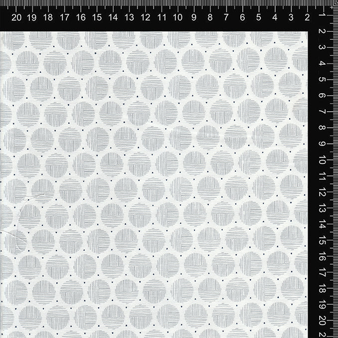 White & Black Dotted Windowpane Check