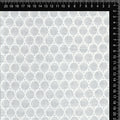 White & Black Dotted Windowpane Check