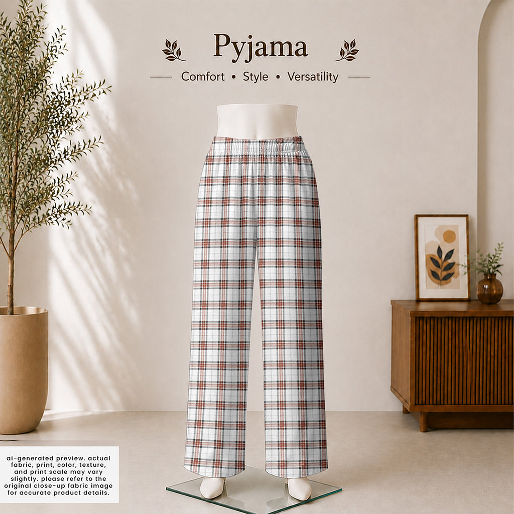 Rust & Grey Classic Plaid Check